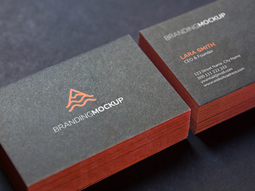 Painted Edge Business Cards
