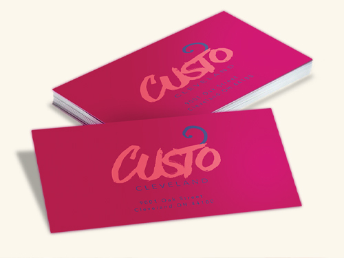 Suede Business Cards