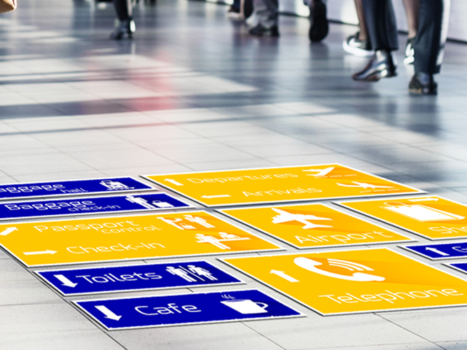 Aluminum Floor Graphics