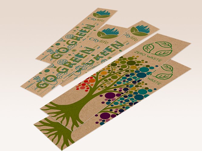 >Brown Kraft Bookmarks<