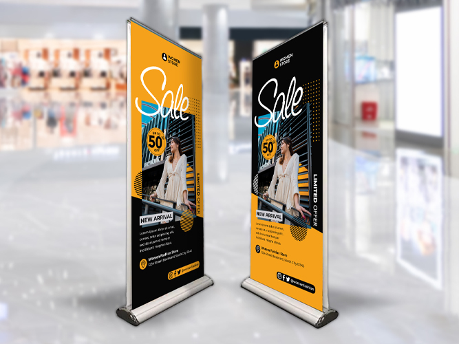 Deluxe Double-Sided Retractable Banner Stands