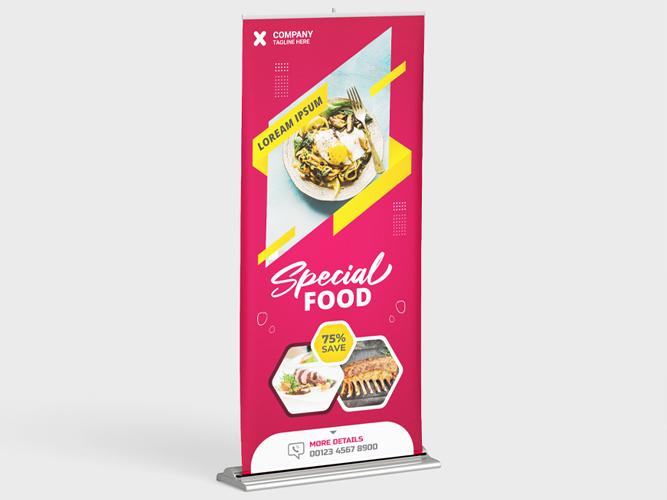 Deluxe Single-Sided Retractable Banner Stands