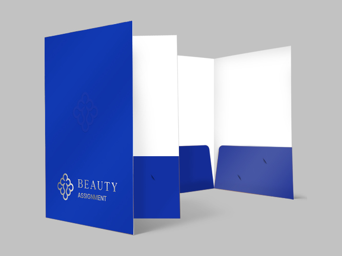 Foil or Embossed Presentation Folder