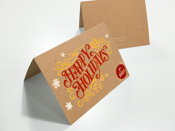 Brown Kraſt Greeting Cards