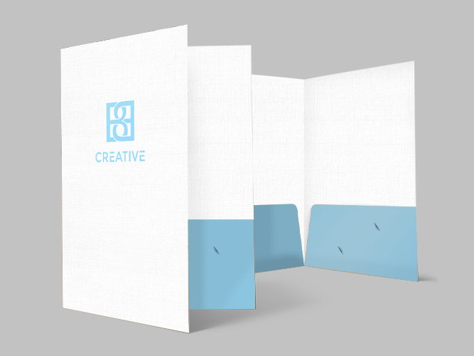 Linen Presentation Folder