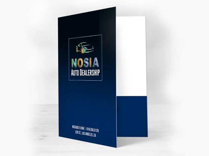 Metallic Presentation Folder