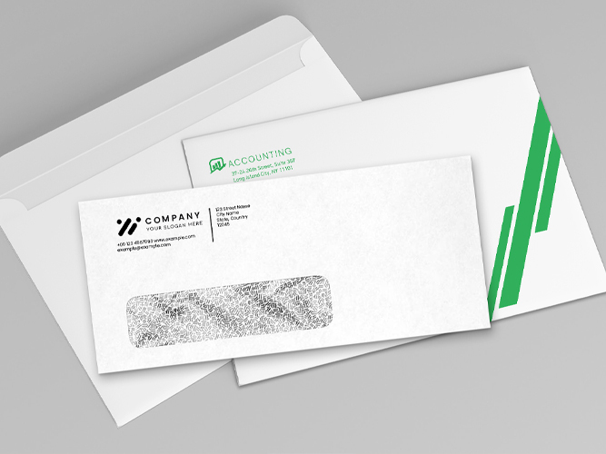 One or Two Color Business and Commercial Envelopes