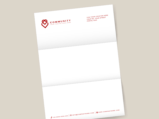 1 or 2 Color Letterhead