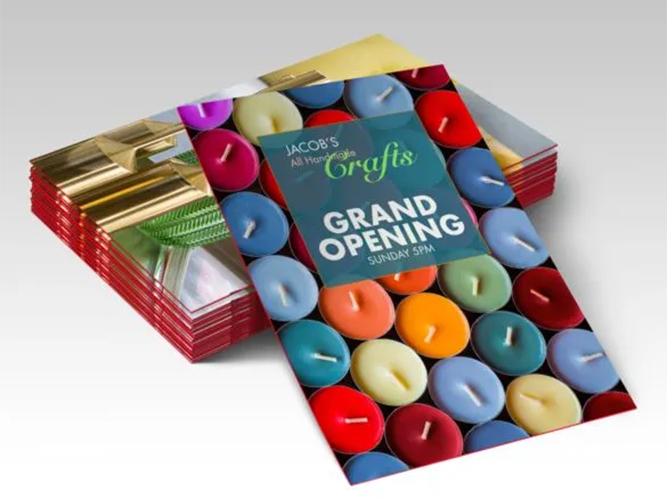 Painted Edge Announcement Cards