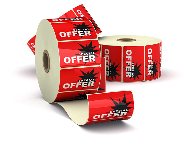 SemiGloss Roll Labels