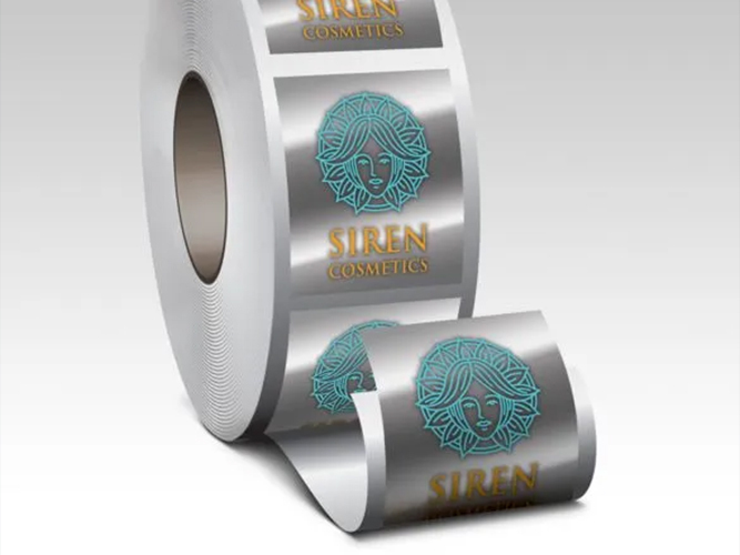 Bright Silver Roll Labels
