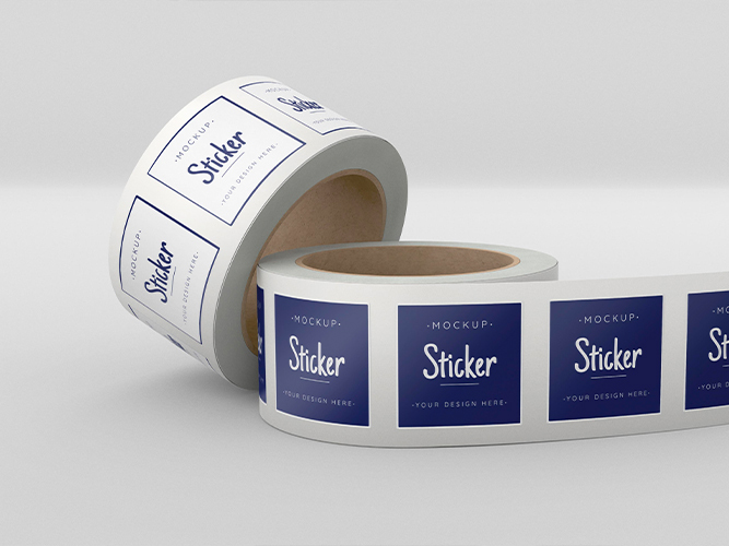 White BOPP Roll Labels