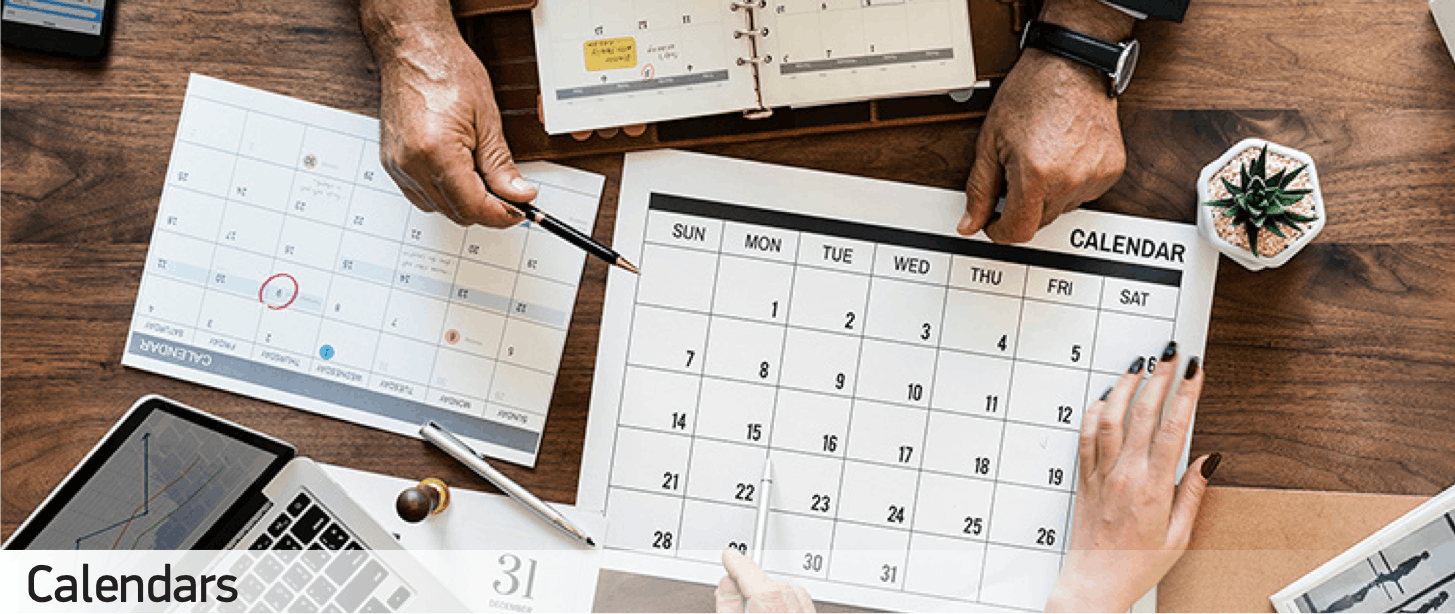 Custom printed calendars