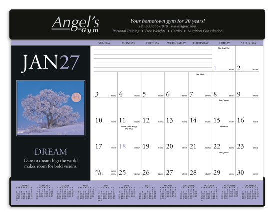 Triumph® Calendars Motivations Desk Pad