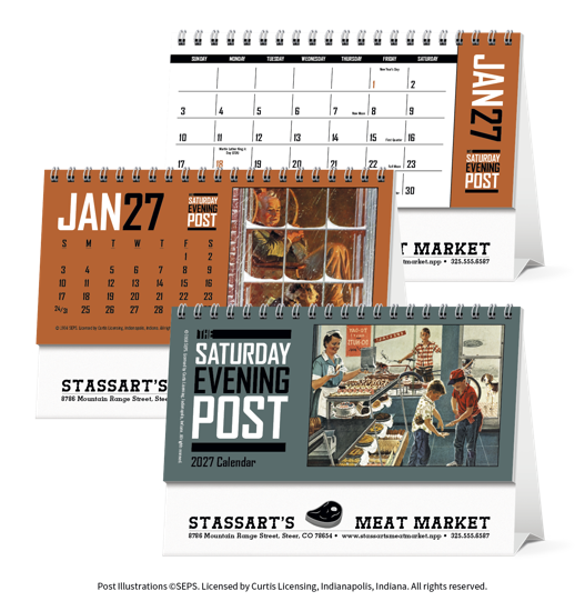 Triumph® Calendars  The Saturday Evening Post Desk Calendar