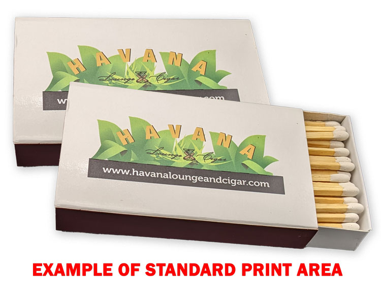 Custom printed king-size matchbox