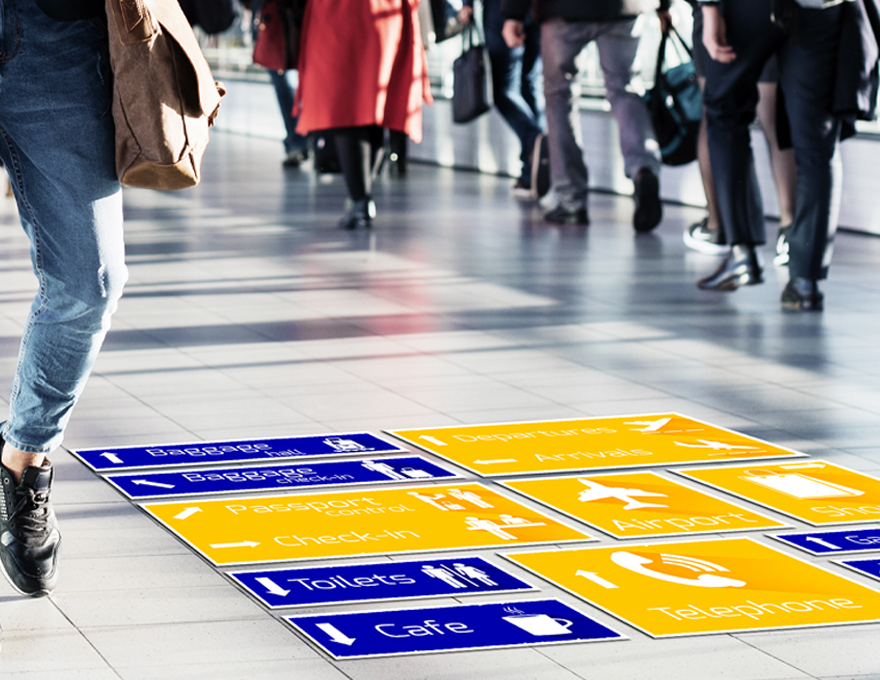 aluminum floor graphics