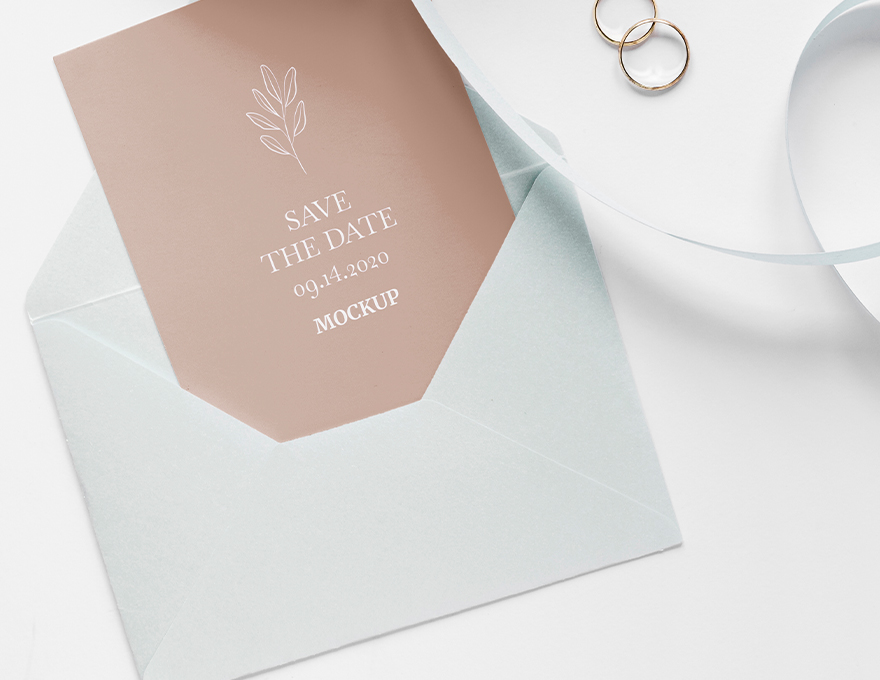 one or two color announcement envelopes