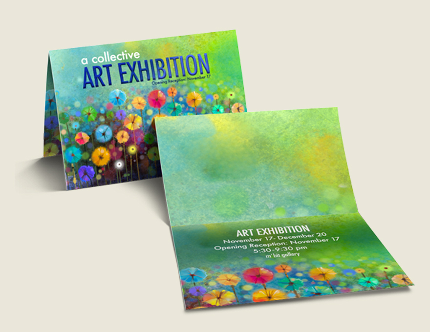 folded business cards