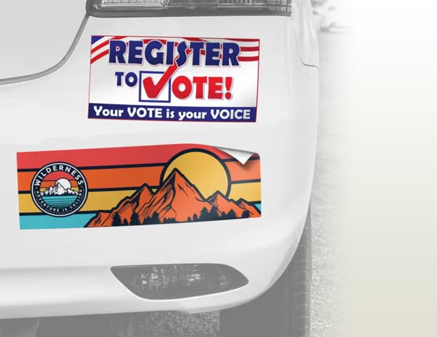 adhesive vinyl bumper stickers