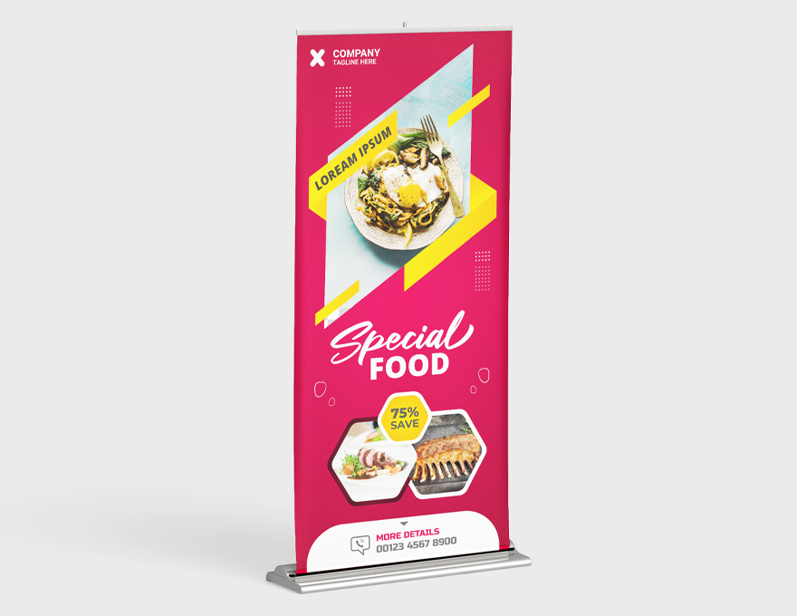 deluxe single-sided retractable banner stands