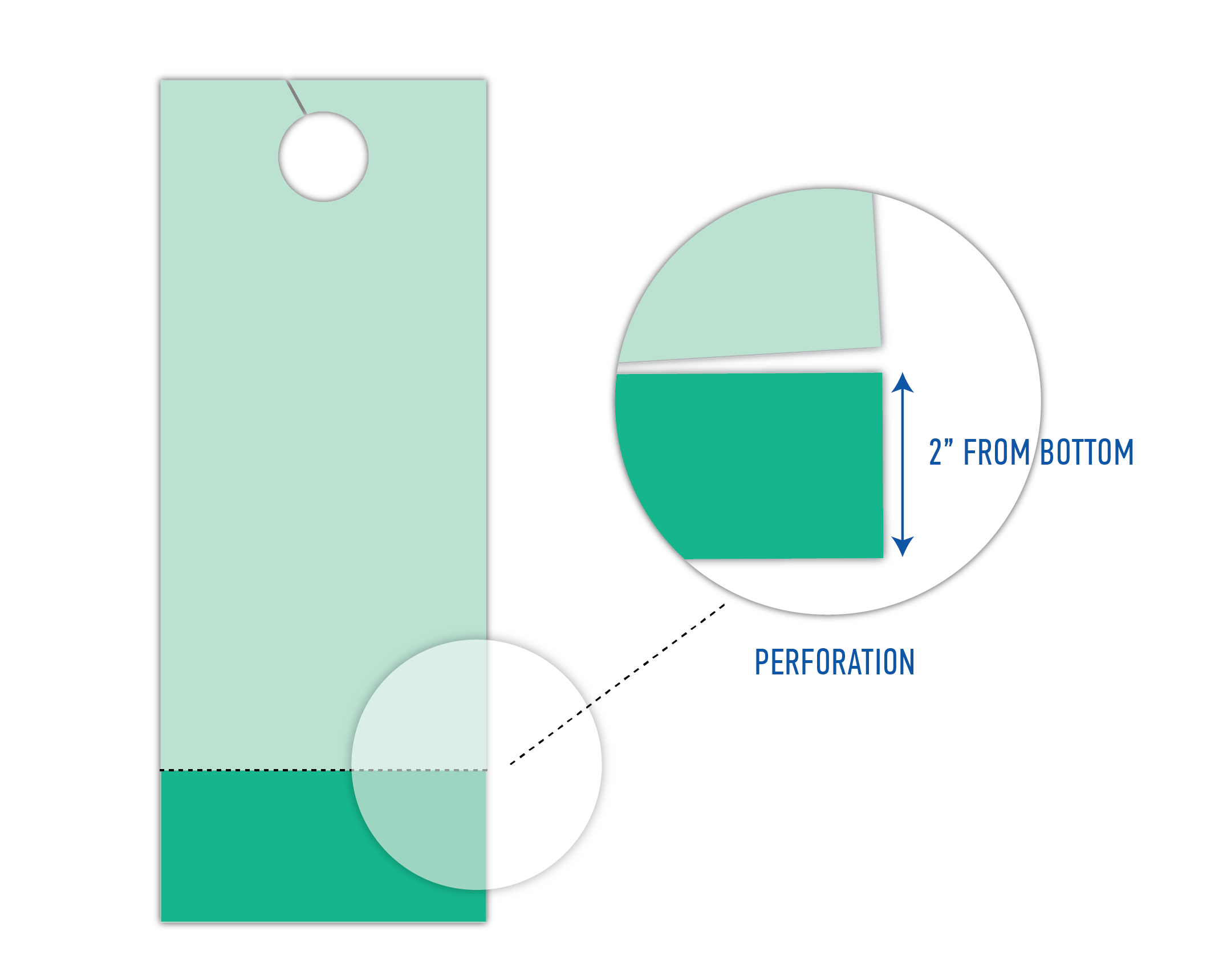 Door Hanger Tear off