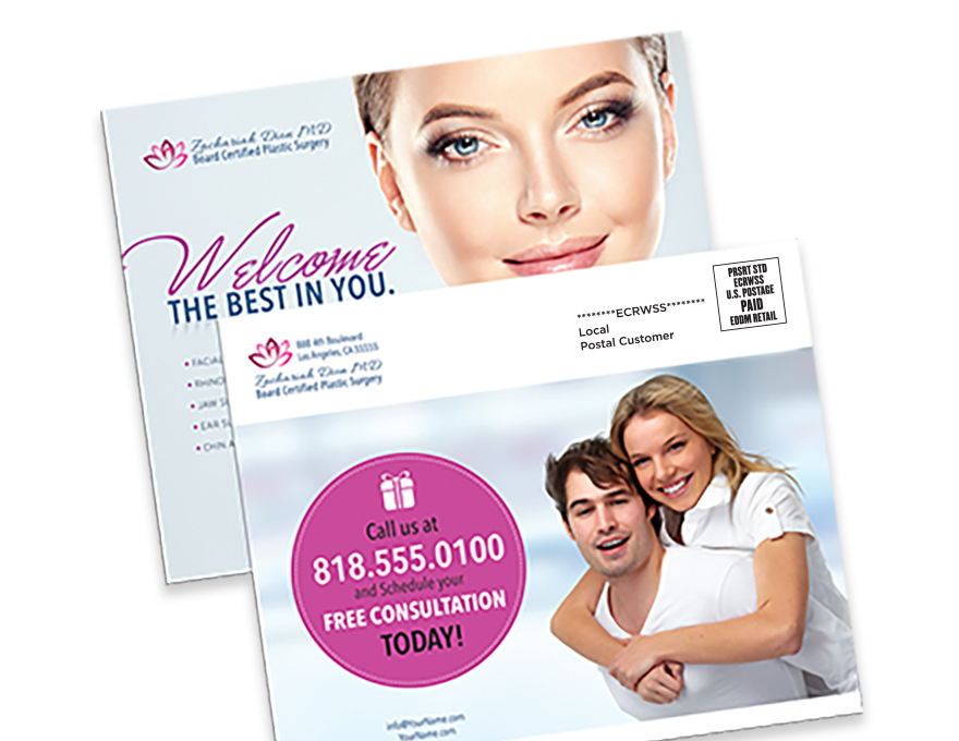 Custom EDDM postcards printed by Bargain Printing for local neighborhood marketing