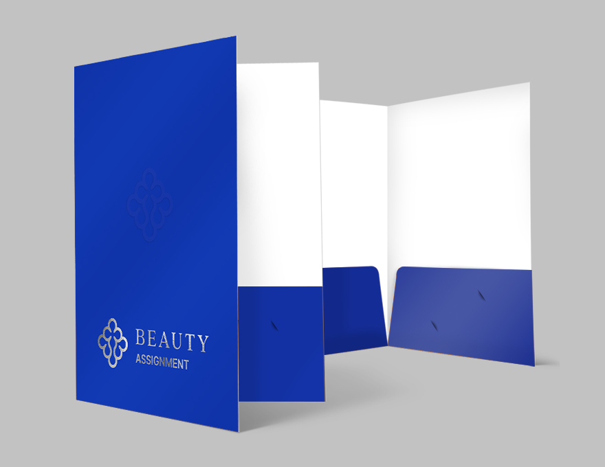 foil emboss presentation folders