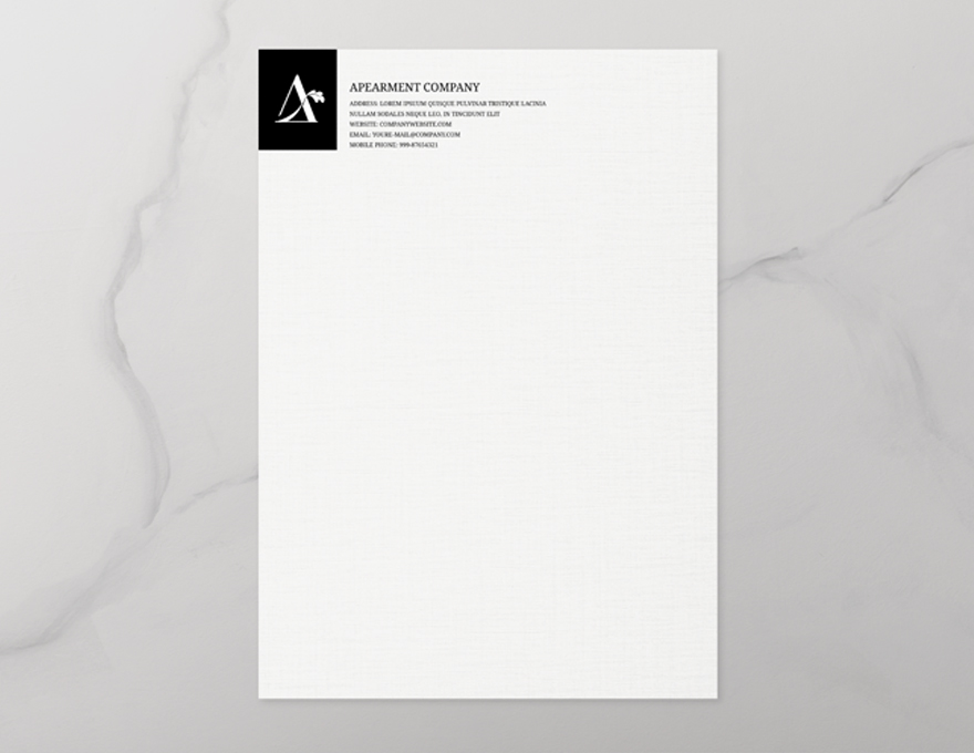 linen letterhead