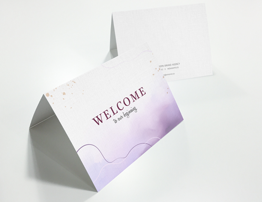 linen greeting cards