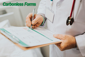 Custom NCR carbonless medical forms for clinics and hospitals