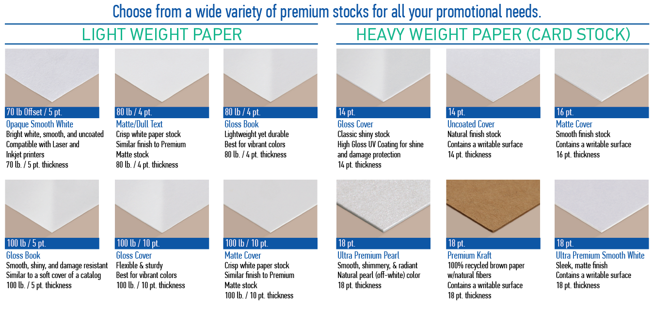 Weight Paper Thickness
