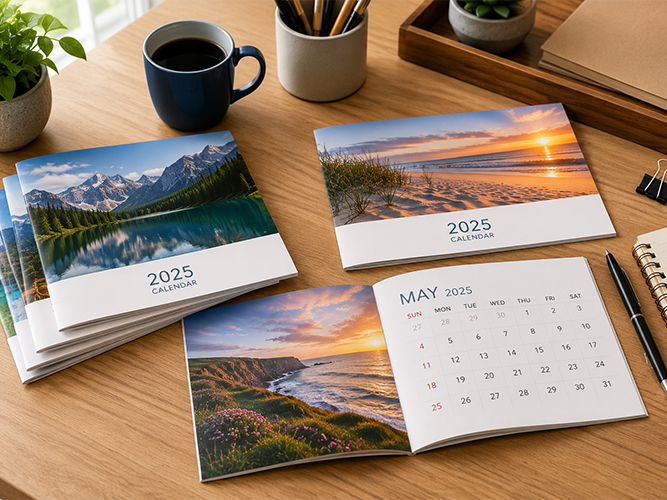 Custom printed calendars for business and promotional use