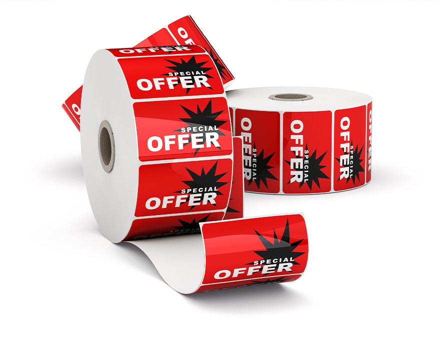 semi gloss roll labels