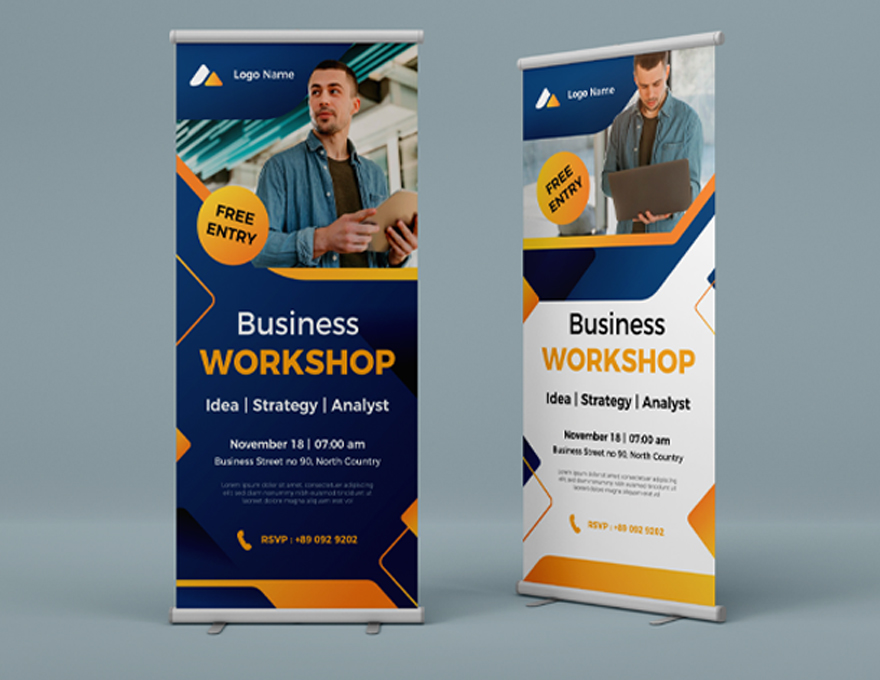 standard retractable banner stands