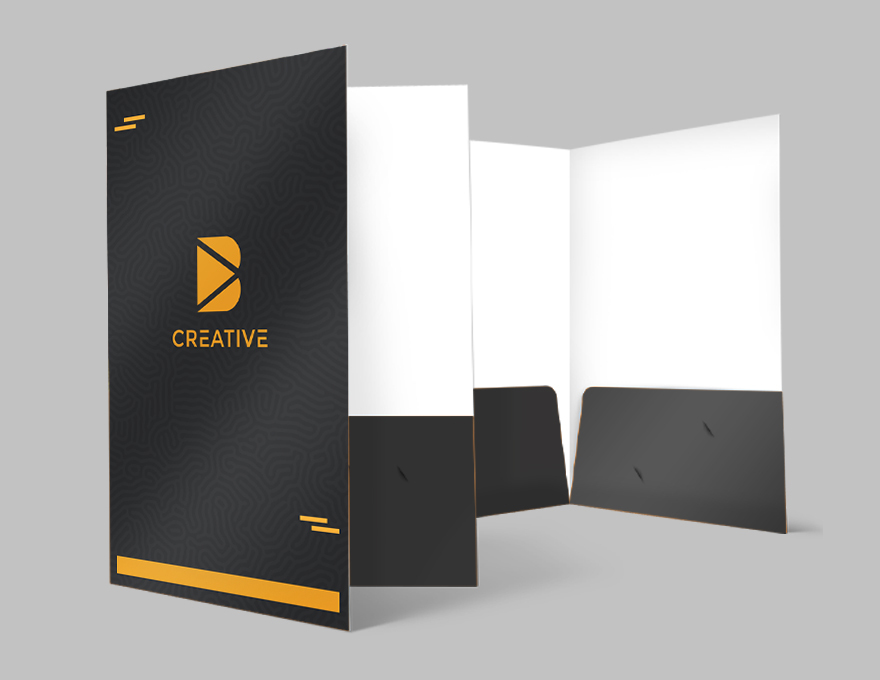 suede presentation folders